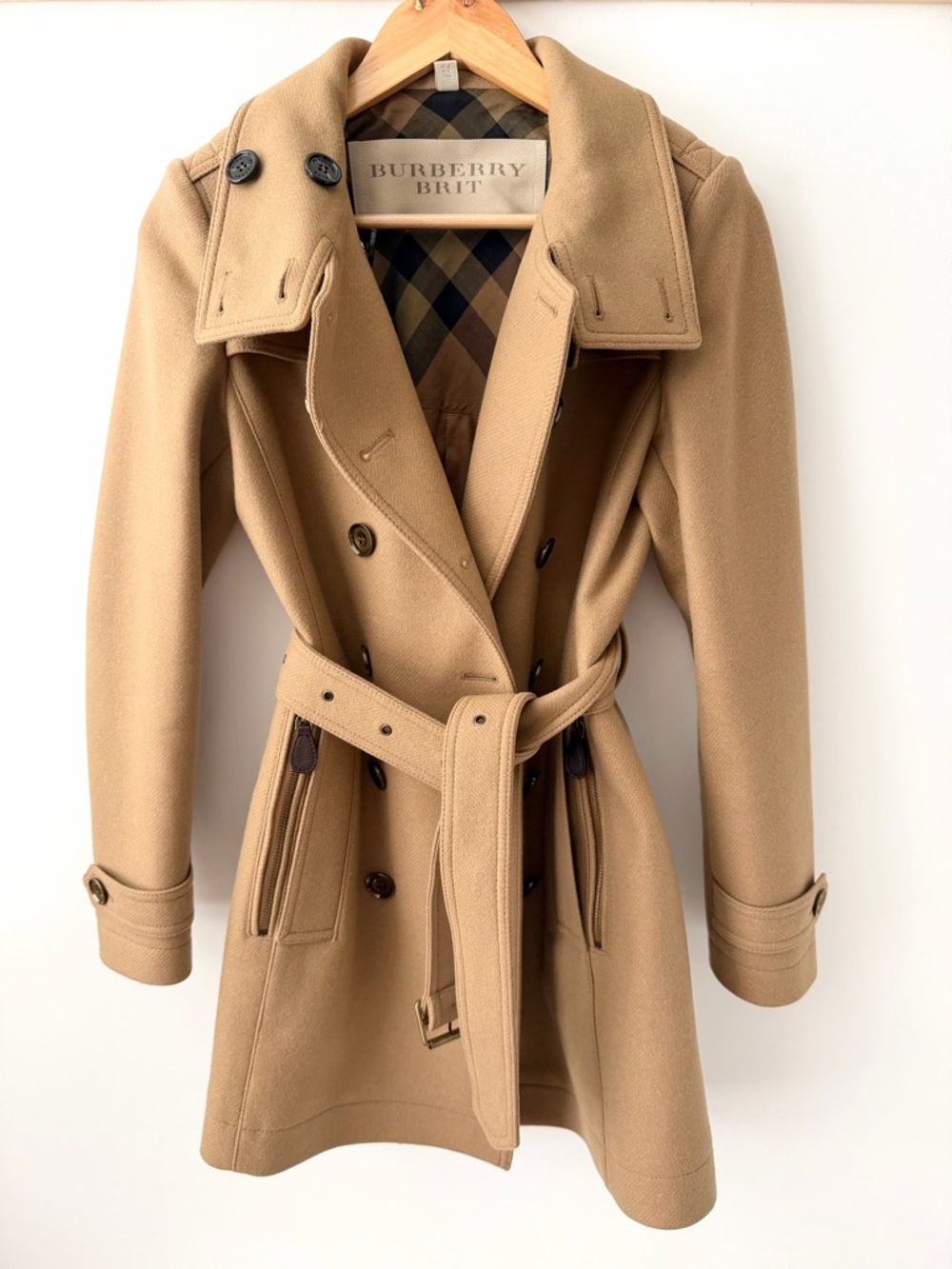BURBERRY | Camel Wool Daylesmoore Heritage Military Trench Coat Belted US 6 - Picture 2 of 15